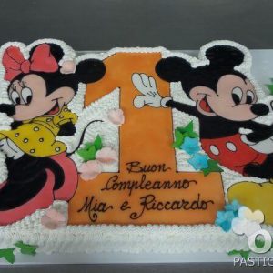 Torta Minni e Topolino compleanno