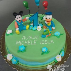 Torta Topolino e Paperino compleanno