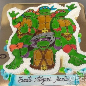 Torta Tartarughe Ninja compleanno