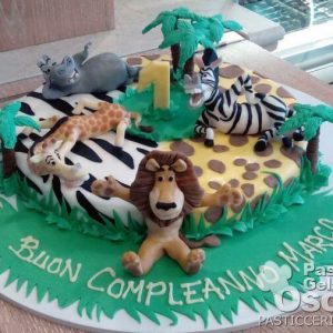Torta Madagascar compleanno