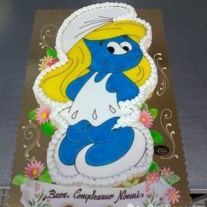 Torta Puffi compleanno