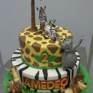 Torta Madagascar compleanno