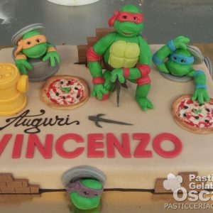 Torta Tartarughe Ninja compleanno