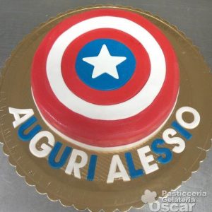 Torta Capitan America compleanno