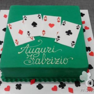 Torta carte da gioco compleanno