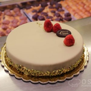 Mousse Lampone Pistacchio