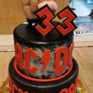Torta AC DC compleanno
