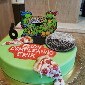 Torta Tartarughe Ninja compleanno