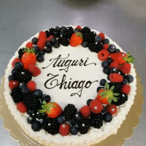 Torta frutta compleanno