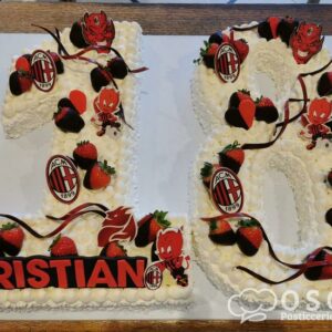 Torta Milan compleanno